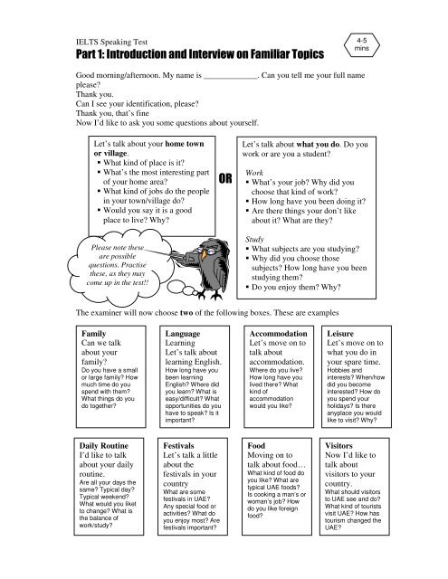 topics for familiar essays