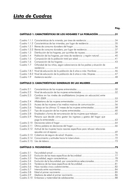 Perú Encuesta Demográfica y de Salud Familiar ... - Measure DHS