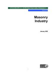 Masonry Industry Ergonomics Demonstration ... - Labor & Industries