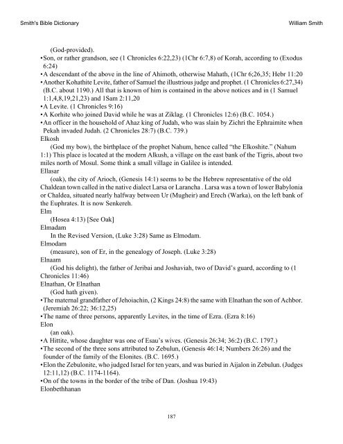 Smith's Bible Dictionary.pdf - Online Christian Library