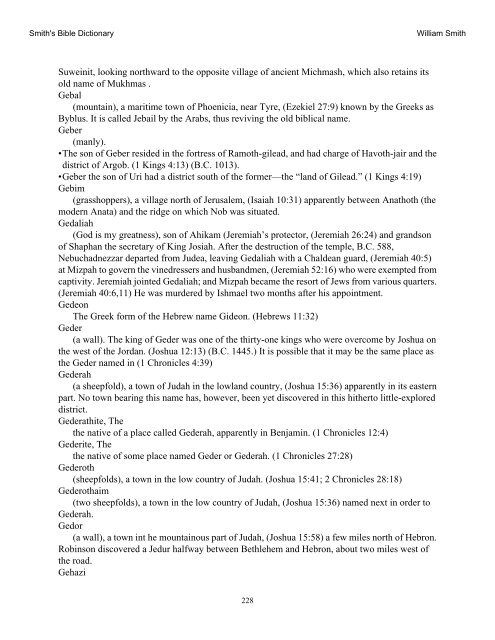 Smith's Bible Dictionary.pdf - Online Christian Library