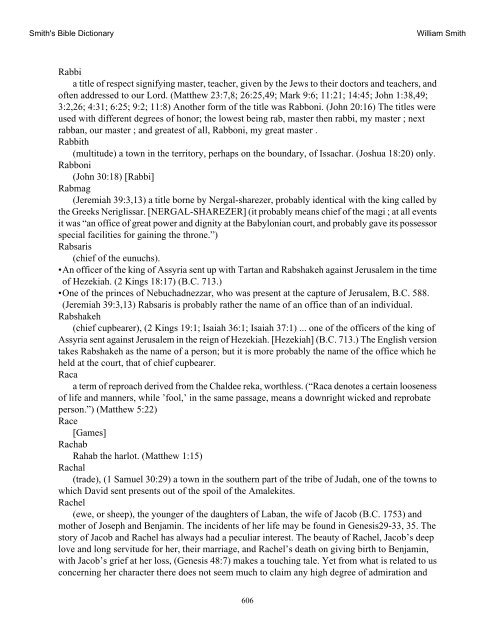 Smith's Bible Dictionary.pdf - Online Christian Library