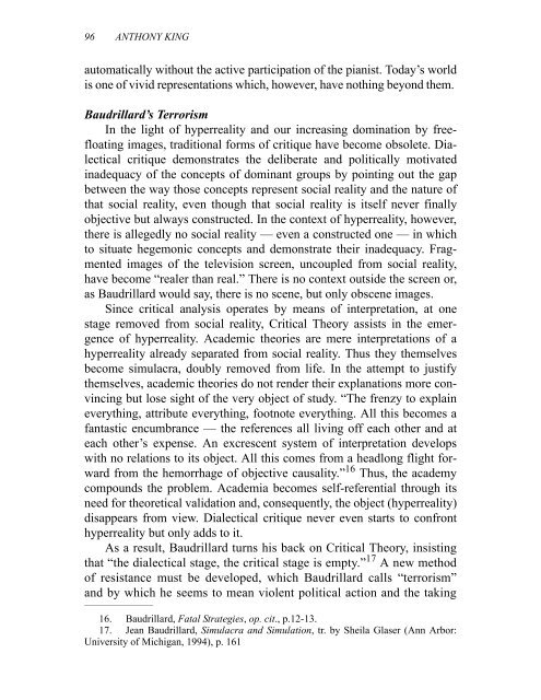 King Baudrillard Telos.pdf - Exeter Research and Institutional ...