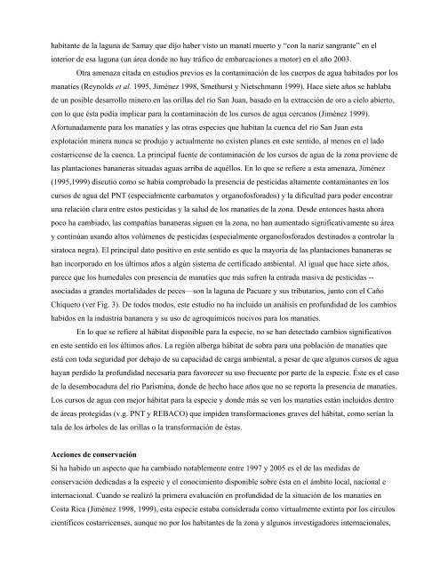 ACTUALIZACIÓN DEL ESTADO DE CONSERVACIÓN ... - Eco-Index