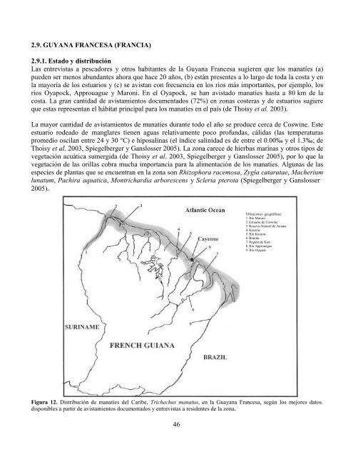 Plan de Manejo Regional para el Manatí de las Indias Occidentales