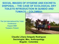 SOCIAL IMAGES OF HYGIENE AND EXCRETA DISPOSAL – THE ...