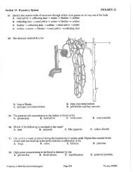Excretory System Review Questions Part 2