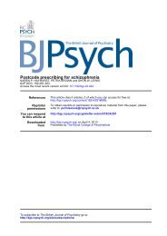 Postcode prescribing for schizophrenia - The British Journal of ...