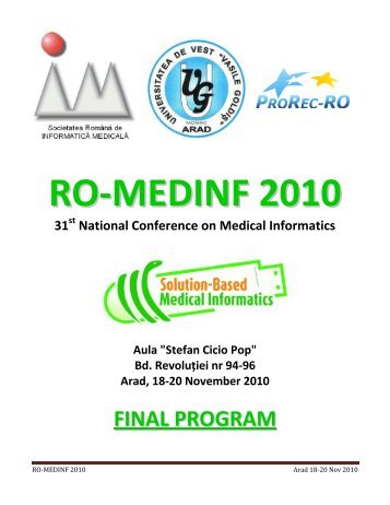 RO-MEDINF 2010 - medinfo.umft.ro