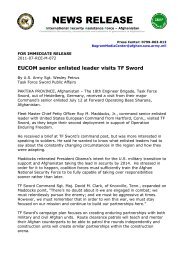 EUCOM senior enlisted leader visits TF Sword - US Army in Europe