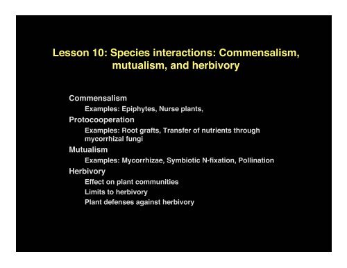 Lesson 10 Species Interactions Alaska Geobotany Center Lesson 10 Species Interactions Alaska Geobotany Center