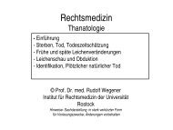 Rechtsmedizin Vorgeschichte - Institut für Rechtsmedizin ...