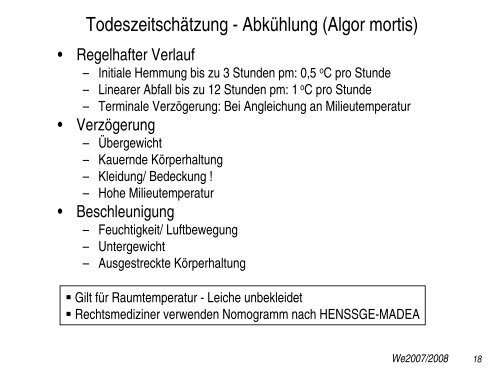 Rechtsmedizin Vorgeschichte - Institut für Rechtsmedizin ...