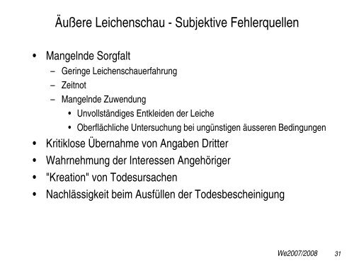 Rechtsmedizin Vorgeschichte - Institut für Rechtsmedizin ...