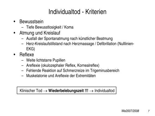 Rechtsmedizin Vorgeschichte - Institut für Rechtsmedizin ...