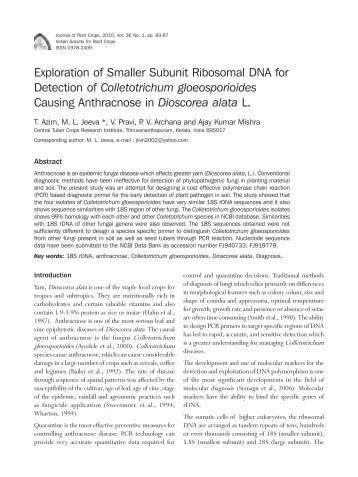 Article 12.pmd - Indian Society for Root Crops ISRC