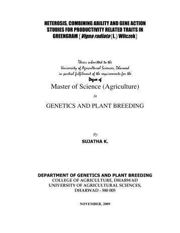 Master of Science (Agriculture) - ETD | Electronic Theses and ...