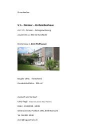 5 ½ - Zimmer – Einfamilienhaus - Regli Schnider Grob ...