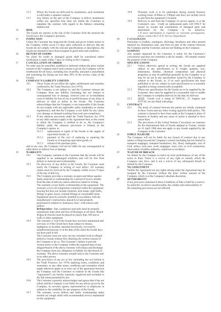 FED Catalogue (8MB) - Arafura Catering Equipment