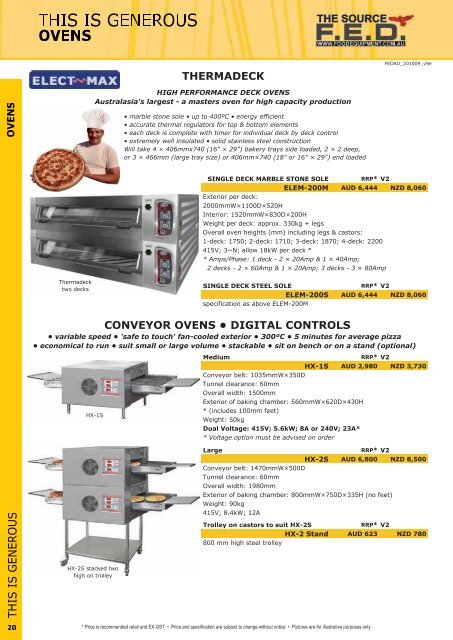 FED Catalogue (8MB) - Arafura Catering Equipment