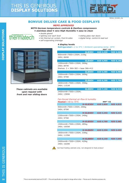 FED Catalogue (8MB) - Arafura Catering Equipment