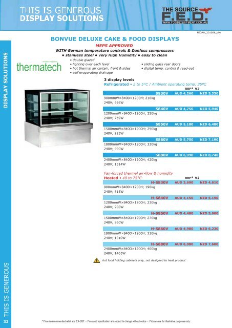 FED Catalogue (8MB) - Arafura Catering Equipment