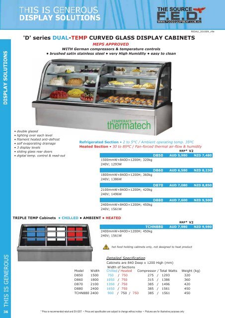 FED Catalogue (8MB) - Arafura Catering Equipment