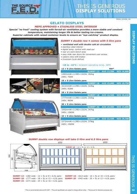 FED Catalogue (8MB) - Arafura Catering Equipment