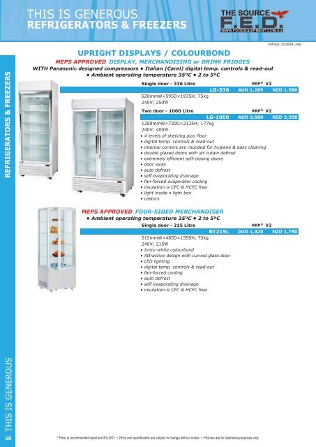 FED Catalogue (8MB) - Arafura Catering Equipment