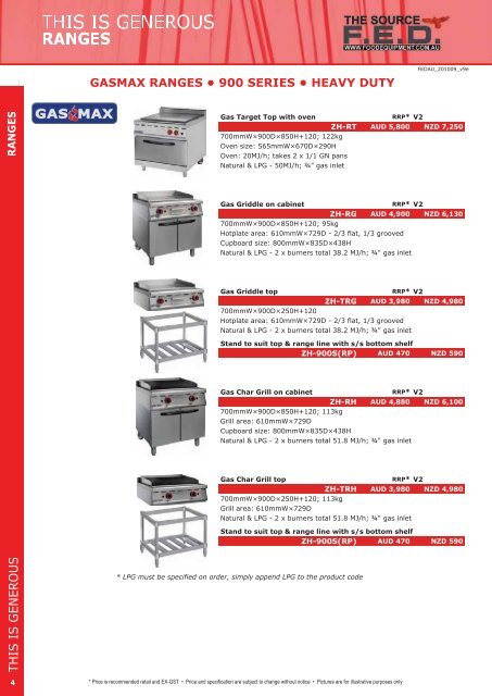 FED Catalogue (8MB) - Arafura Catering Equipment