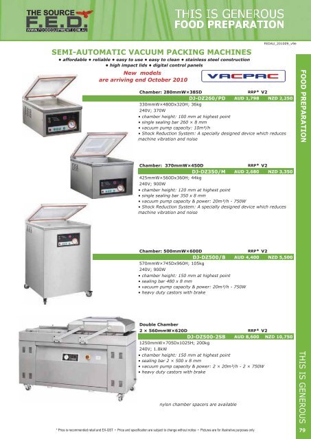 FED Catalogue (8MB) - Arafura Catering Equipment