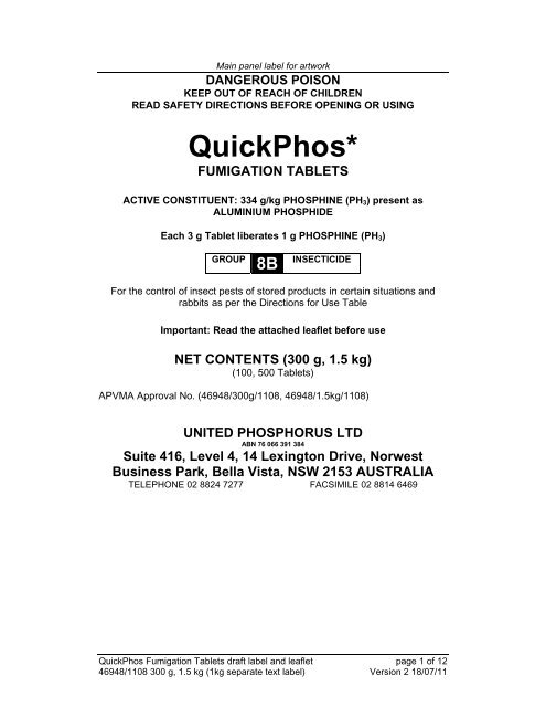 Quickphos Upl Online Com United Phosphorus Limited