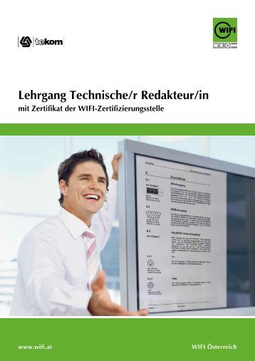 WIFI Lehrgang Technische/r Redakteur/in