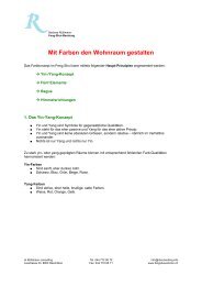 Mit Farben den Wohnraum gestalten - Feng Shui