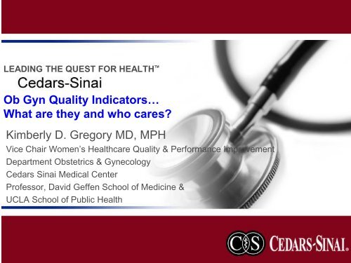 Ob Gyn Quality Indicators… - March of Dimes