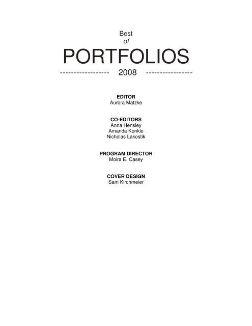 complete portfolios - units.muohio.edu - Miami University