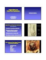 Vaginal Birth and Pelvic Floor Dysfunction Vaginal Birth and ... - neogs