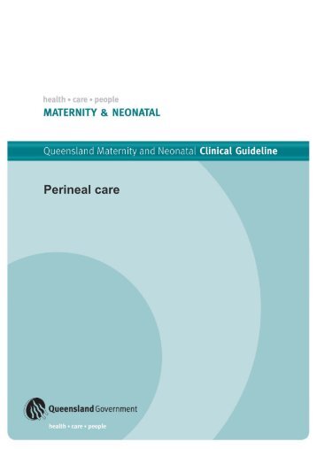 Perineal care - Queensland Health