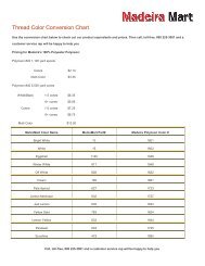 Thread Color Conversion Chart - TrustedPartner