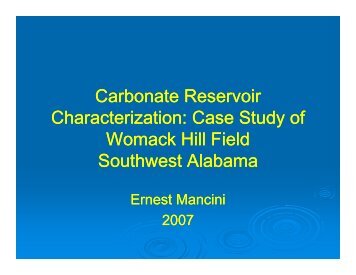 Carbonate Reservoir Characterization: Case Study - Berg - Hughes ...