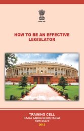 How to be An Effective Legislator.p65 - Rajya Sabha