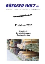 Preisliste 2012