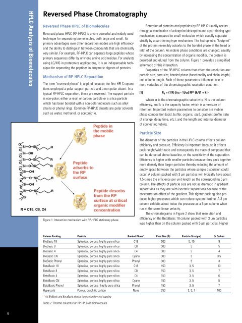 HPLC Analysis of Biomolecules Technical Guide - Interscience