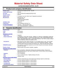 cation exchange buffer - elute - AB Sciex