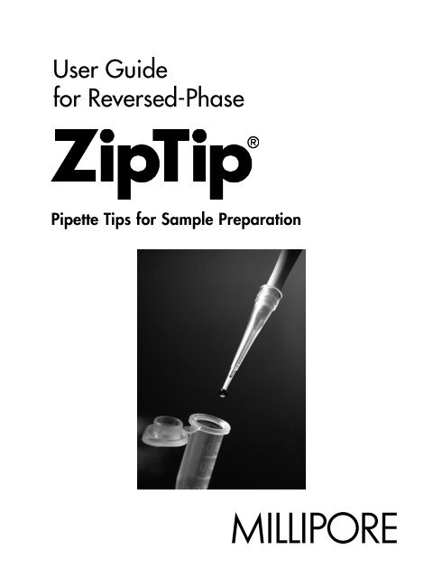 User Guide for Reversed-Phase - Millipore