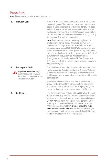 GenElute™ HP Plasmid Miniprep Kit - Sigma-Aldrich