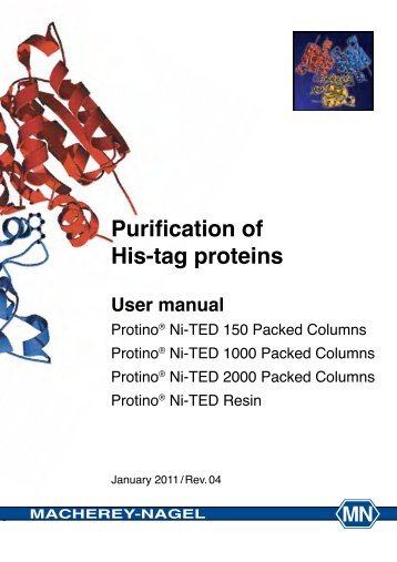 Protino® Ni-TED Packed Columns - Macherey Nagel