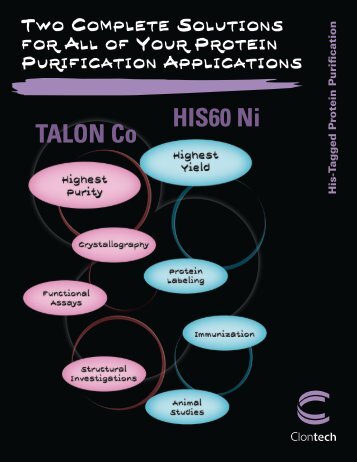 His60 Ni His-tagged Protein Purification Brochure - Westburg