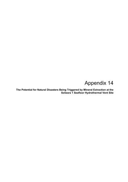 Appendices 5-13 - Nautilus Cares - Nautilus Minerals