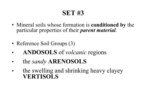 Changing concepts in soil classification. The structure of